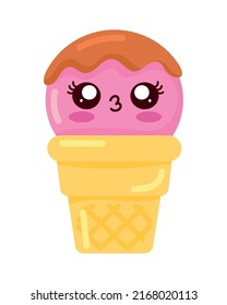 ice cream kawaii sweet Food character