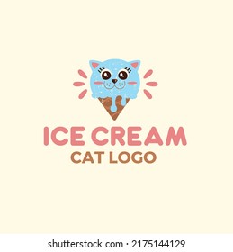 ice cream kitty cat logo