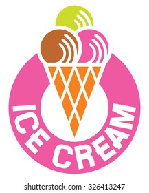 ice cream label 