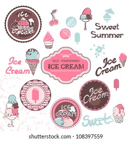 ice cream labels