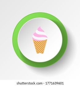 ice cream lilly colored button icon. Element of ice cream illustration icon. Signs and symbols can be used for web, logo, mobile app, UI, UX