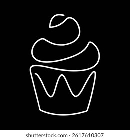 Ice Cream Line Art Drawing