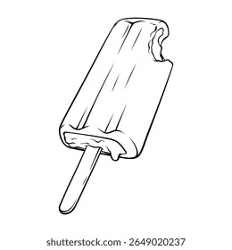 ice cream line art drawing illustration