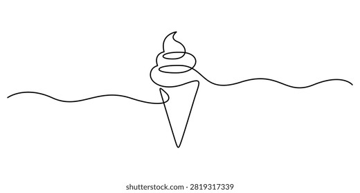 Ice cream line art