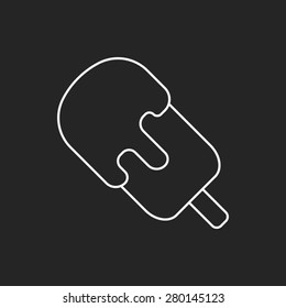 ice cream line icon