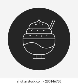 ice cream line icon