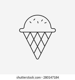ice cream line icon