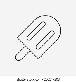 ice cream line icon