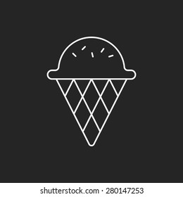 ice cream line icon