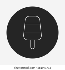 ice cream line icon