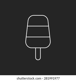 ice cream line icon