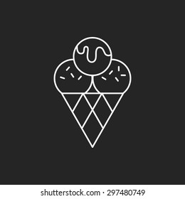 ice cream line icon