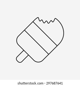 ice cream line icon