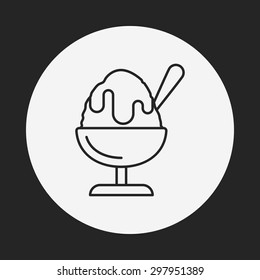 ice cream line icon