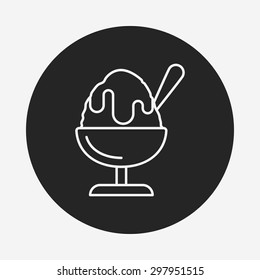 ice cream line icon