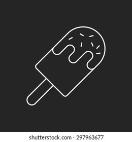 ice cream line icon