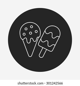 ice cream line icon