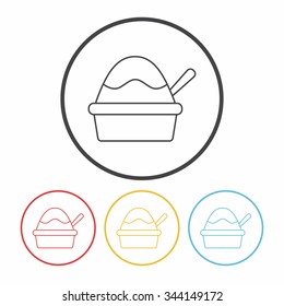 ice cream line icon