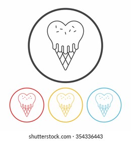 ice cream line icon