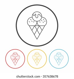 ice cream line icon