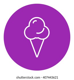 Ice cream line icon.