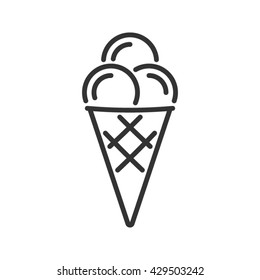 Ice cream line icon