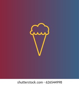 Ice cream line icon