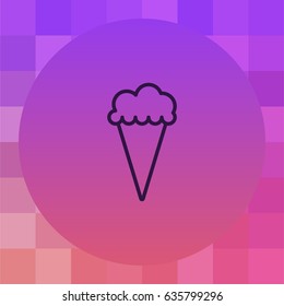 Ice cream line icon