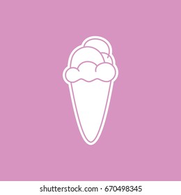 ice cream line icon