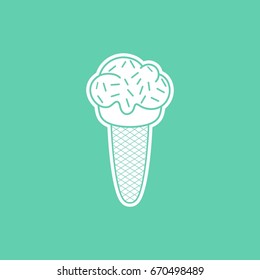 ice cream line icon