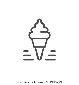 Ice cream line icon