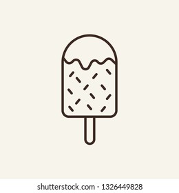 Ice cream line icon. fresh, gelato, tasty. Summer concept. Can be used for topics like eating, treat, dessert