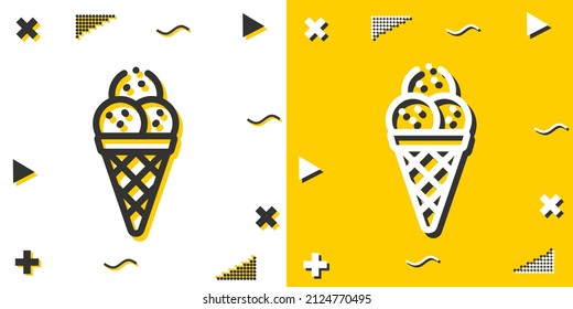 ice cream line icon. Simple outline style.ice cream linear sign. Vector illustration isolated on white background. Editable stroke EPS 10