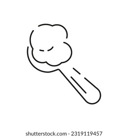 Ice Cream line Icon. Summer vector such as parfait, vector frozen yogurt, ice cream sundae, vanilla, chocolate. Dessert