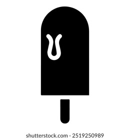 Ice cream line icon vector.