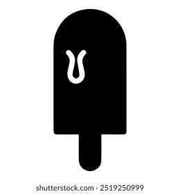 Ice cream line icon vector.