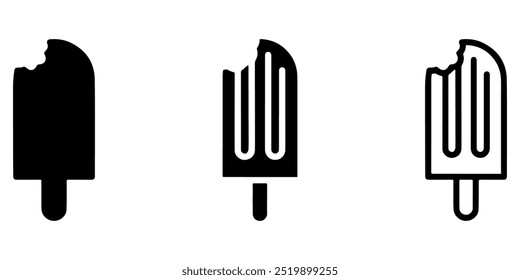 Ice cream line icon vector.