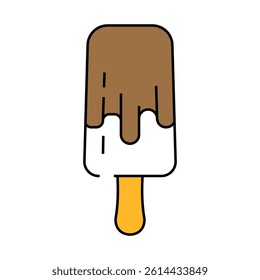 ice cream line icon vector. ice cream sign. isolated symbol illustration