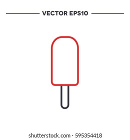 ice cream. line icon. vector illustration