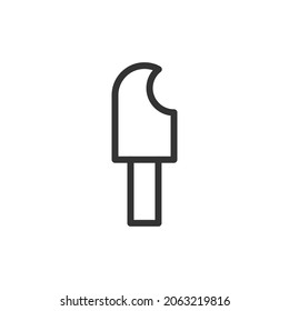 Ice cream line icon. Web symbol for web and apps. Sign design in outline style. Ice cream stroke object.