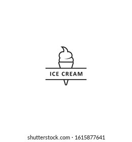 Ice cream line logo vector template. Outline design of ice cream (19)
