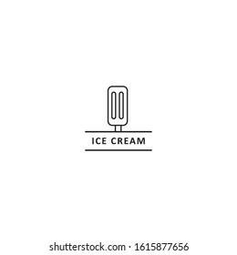 Ice cream line logo vector template. Outline design of ice cream (21)