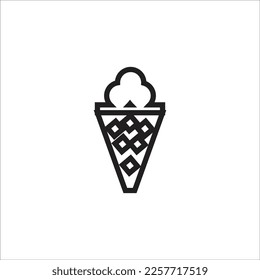 ice cream line new vector icon