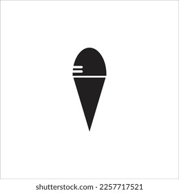 icono del vector de la línea de helado