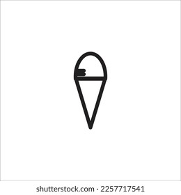 ice cream line new vector icon