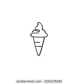 Ice Cream Line Style Icon Design