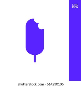 ice cream line vector icon