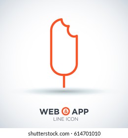 ice cream line vector icon