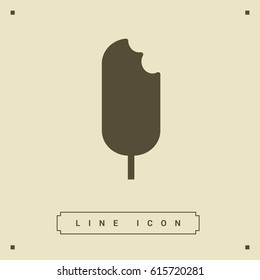 ice cream line vector icon