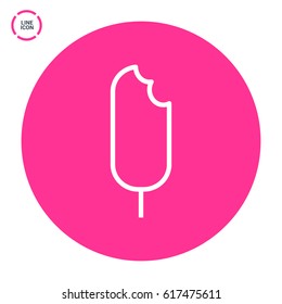 ice cream line vector icon